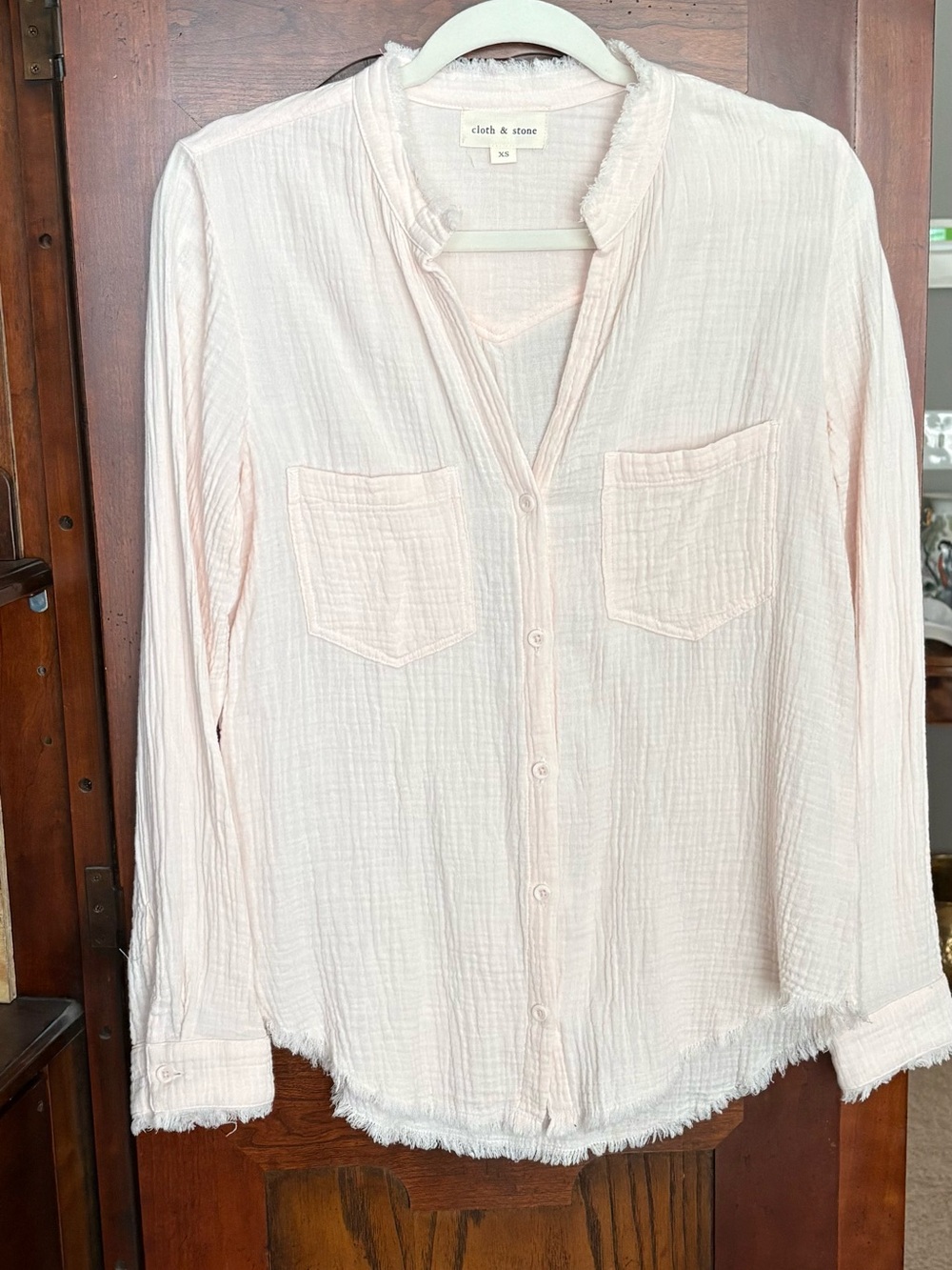 Cloth and Stone Cotton Gauze Shirt, XS